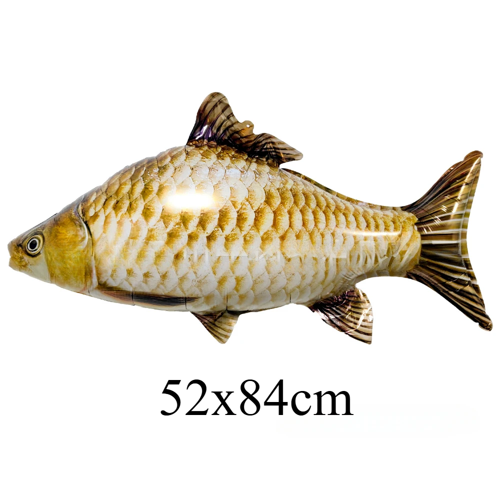 

Надувной карп из фольги