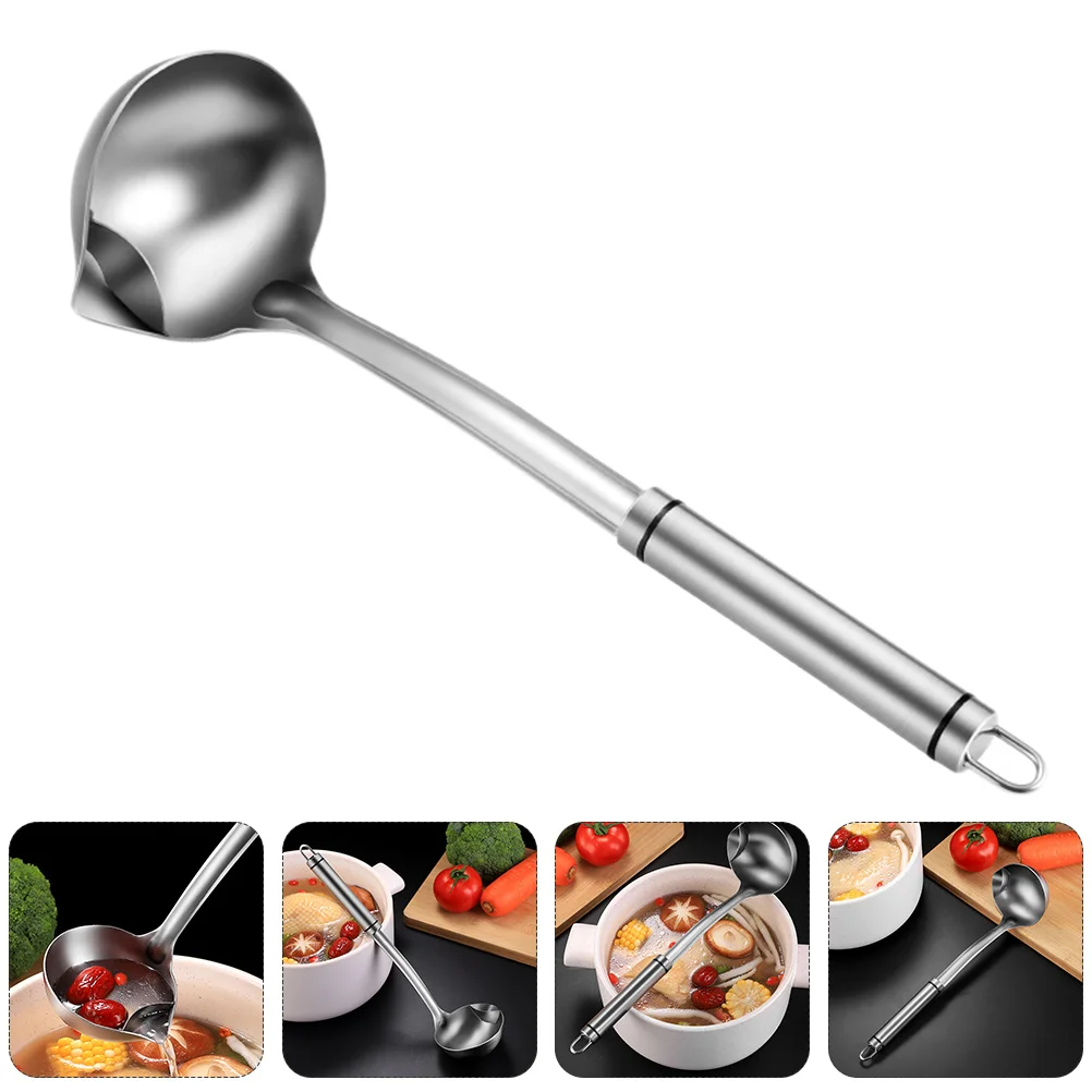 

Spoon Oil Soup Colander Separator Scoop Strainer Kitchen Steel Stainless Grease Filter Ladle Skimmer Seperator Handle Metal