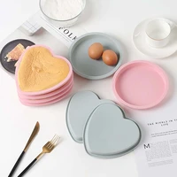 6 inch round love shape cake fondant mould silicone non stick chocolate molds biscuit pastry fondant mold practical kitchen tool