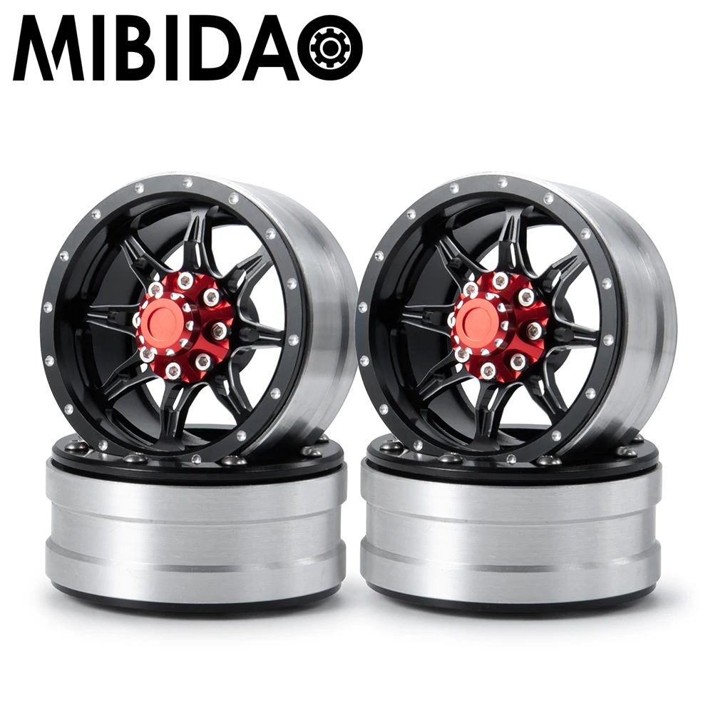 

Mibidao 1.9 Inch Alloy Metal Beadlock Wheel Rims Hubs for AXIAL SCX10 CC01 D90 D110 TRX-4 1/10 RC Crawler Car Upgrade Parts