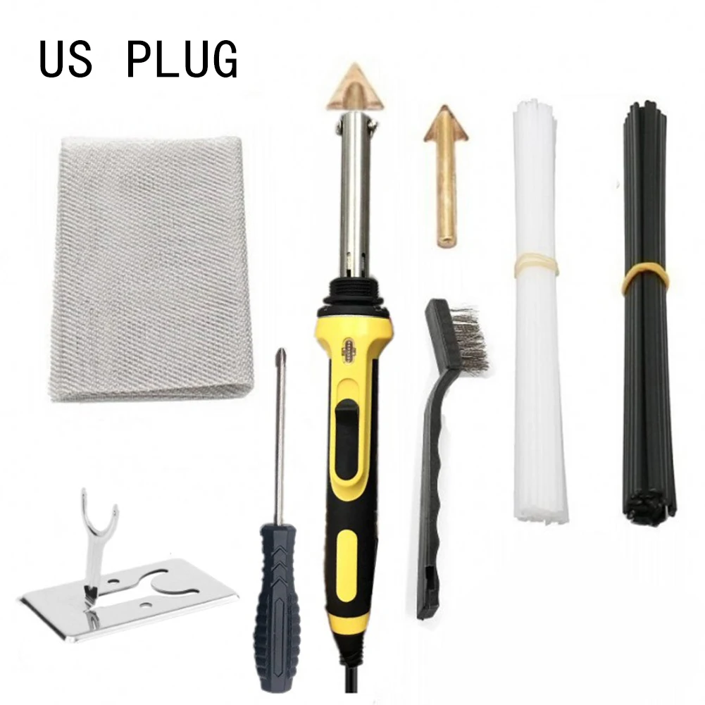 

100W Plastic Welding Kit 110V-220V Electric Soldering Iron Set For Bumper Kayak Repair Kits Plastic Welder EU/UK/US/AU Plugs