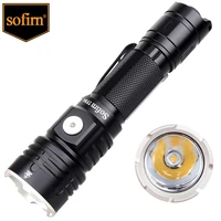 sofirn new tf84 usb c rechargeable tactical led flashlight 18650 1200lm with power indicator edc powerful outdoor torch