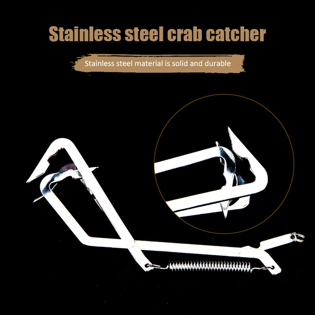 

Рыболовные ловушки, крючки, захват краба из нержавеющей стали, захватный инструмент, износостойкий антикислотный зажим, ловушка для щуки, р...