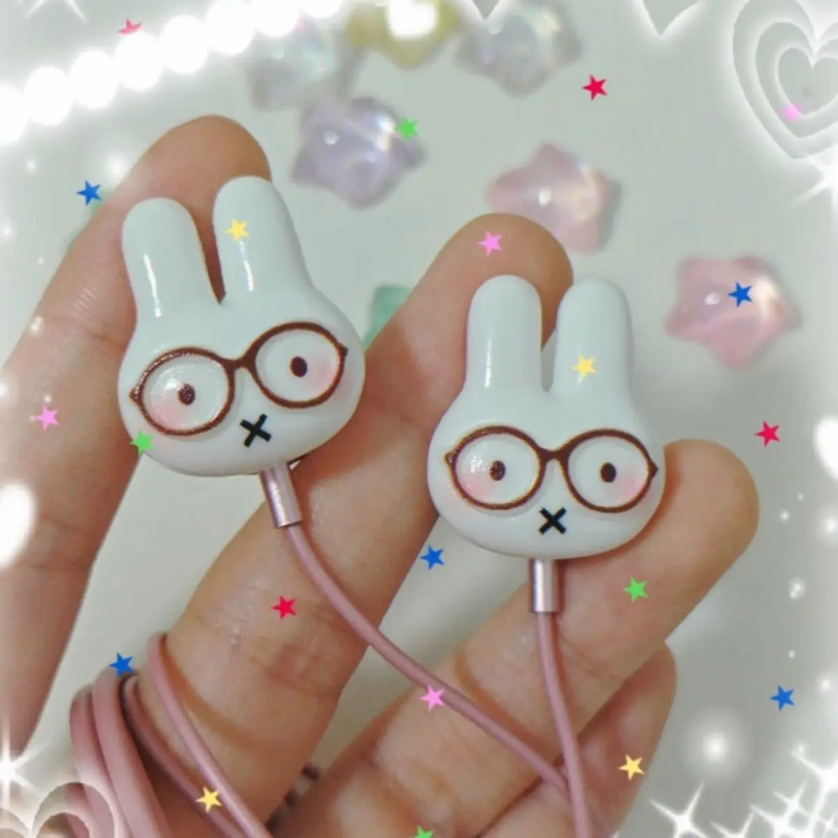 Фото Винтажные милые наушники-вкладыши Miffy Rabbit с проводным подключением, высококачественные, эстетичные, Type-C, портативные, музыкальные, с мультяшным дизайном, кавайные №4