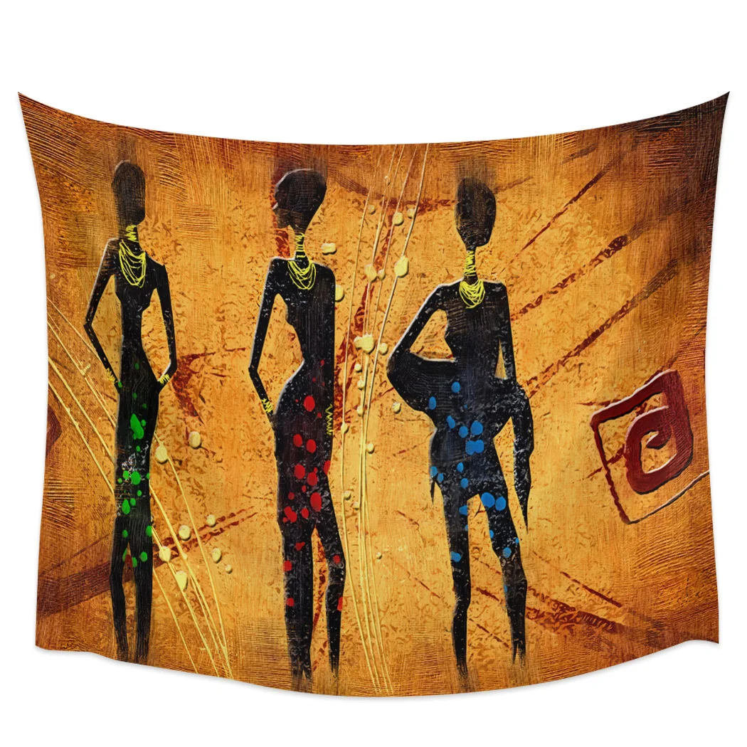 

Африканский женский гобелен в стиле ретро, хиппи, тканевый Настенный декор для пляжной комнаты, тканевый ковер, коврики для йоги, простыня, о...