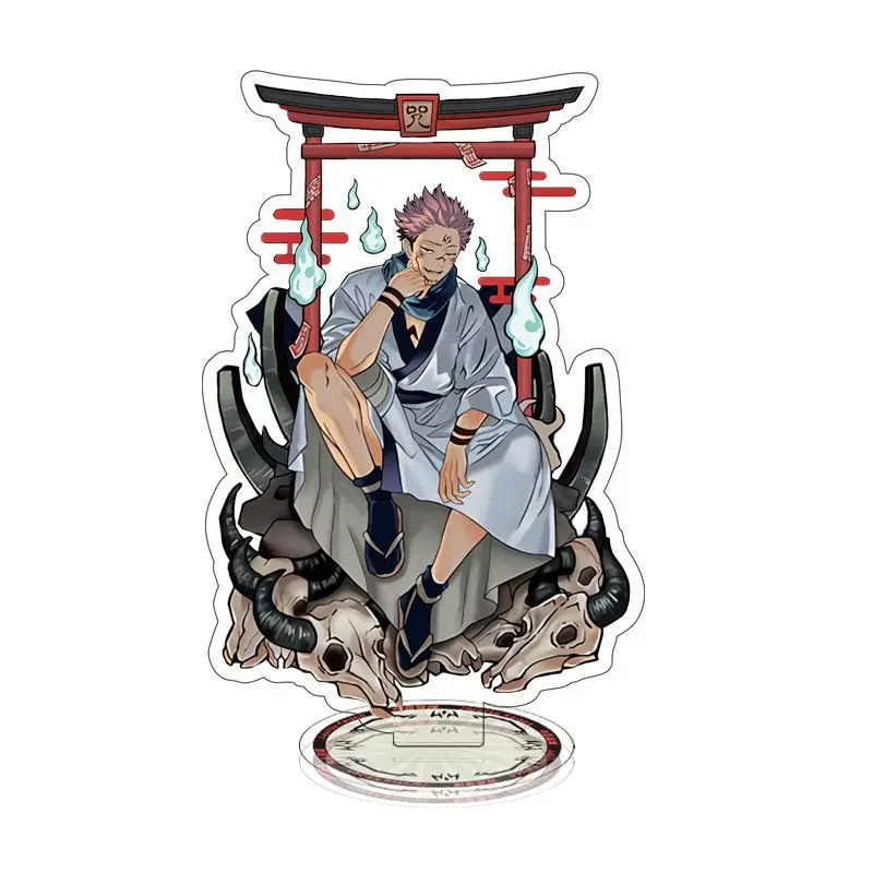 Фото Jujutsu Kaisen акриловая фигурка-подставка Fushiguro Megumi Gojo Satoru аниме периферийное украшение творческий орнамент новые подарки №4