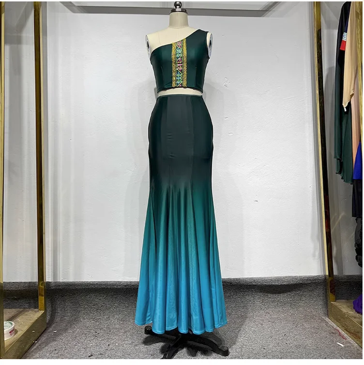 

New ethnic style dance fishtail skirt