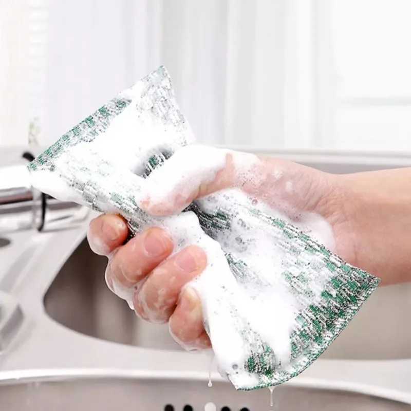 Двухсторонняя губка для мытья посуды