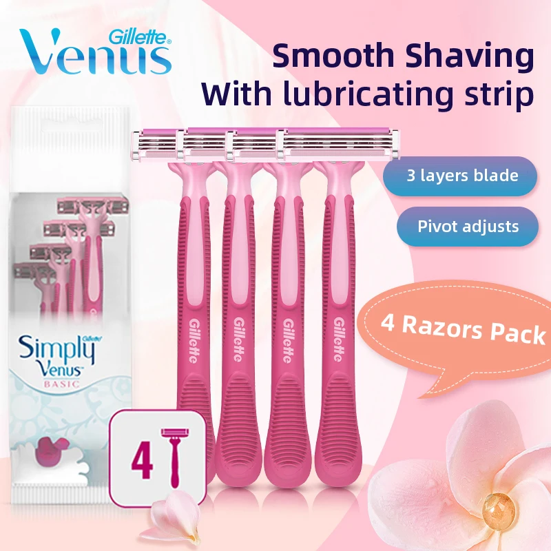 Razor Simply Venus Basic Disposable Razors Lubrication Strip