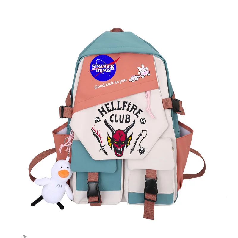 

y2k Stranger Things Backpack Student's Schoolbag Boys Girls Mochilas Waterproof Laptop Bag Men External Charging Port Kids Gifts