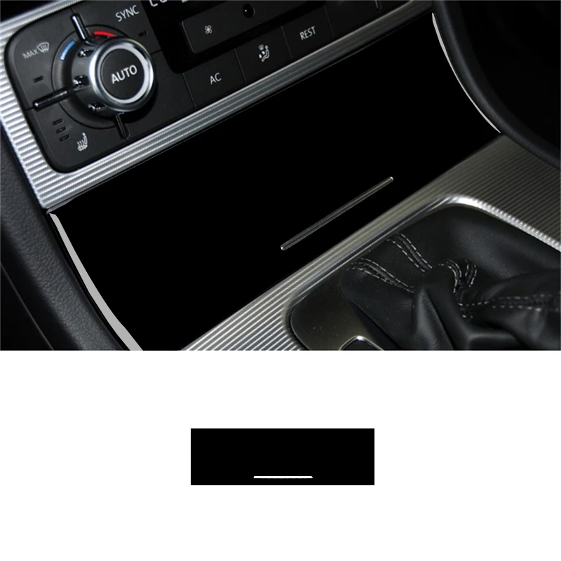 Глянцевые черные наклейки из АБС-пластика для интерьера Volkswagen VW Touareg 2011 2012 2013 2014