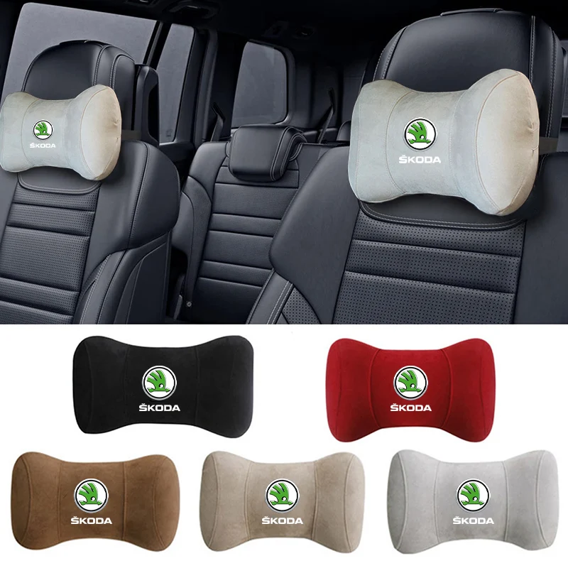 

Защитное сиденье для автомобиля, подушка для шеи, подголовник для Skoda Rapid Felicia Kodia Kamiq Yeti Karoq Fabia 2 Superb Octavia A7 Tour