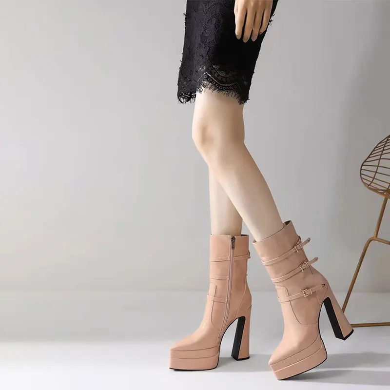 Женские осенние лакированные кожаные двухслойные водонепроницаемые