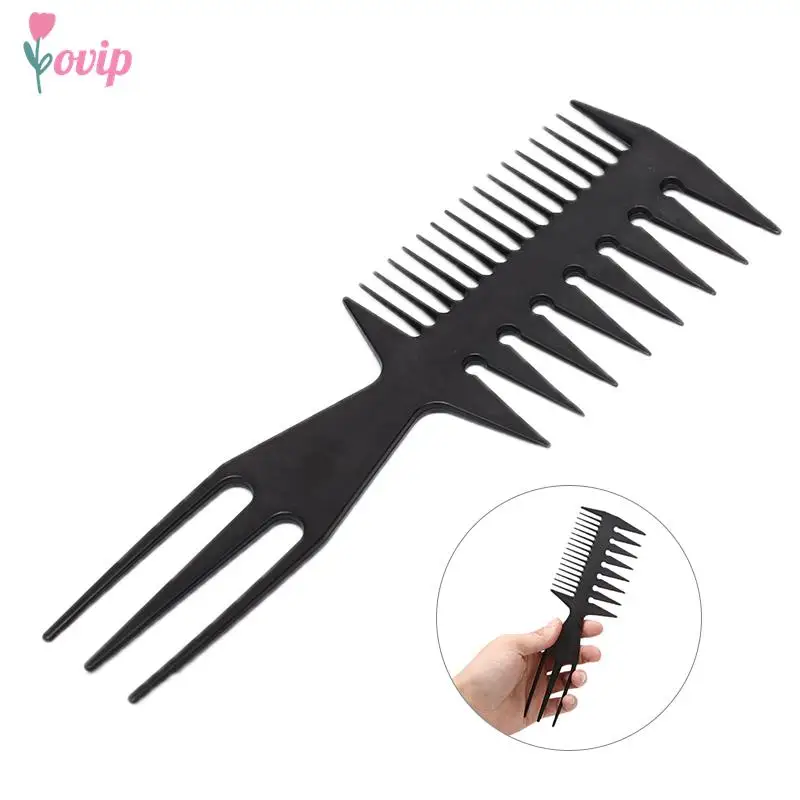 1 шт. двухсторонняя щётка для волос в форме рыбьей кости