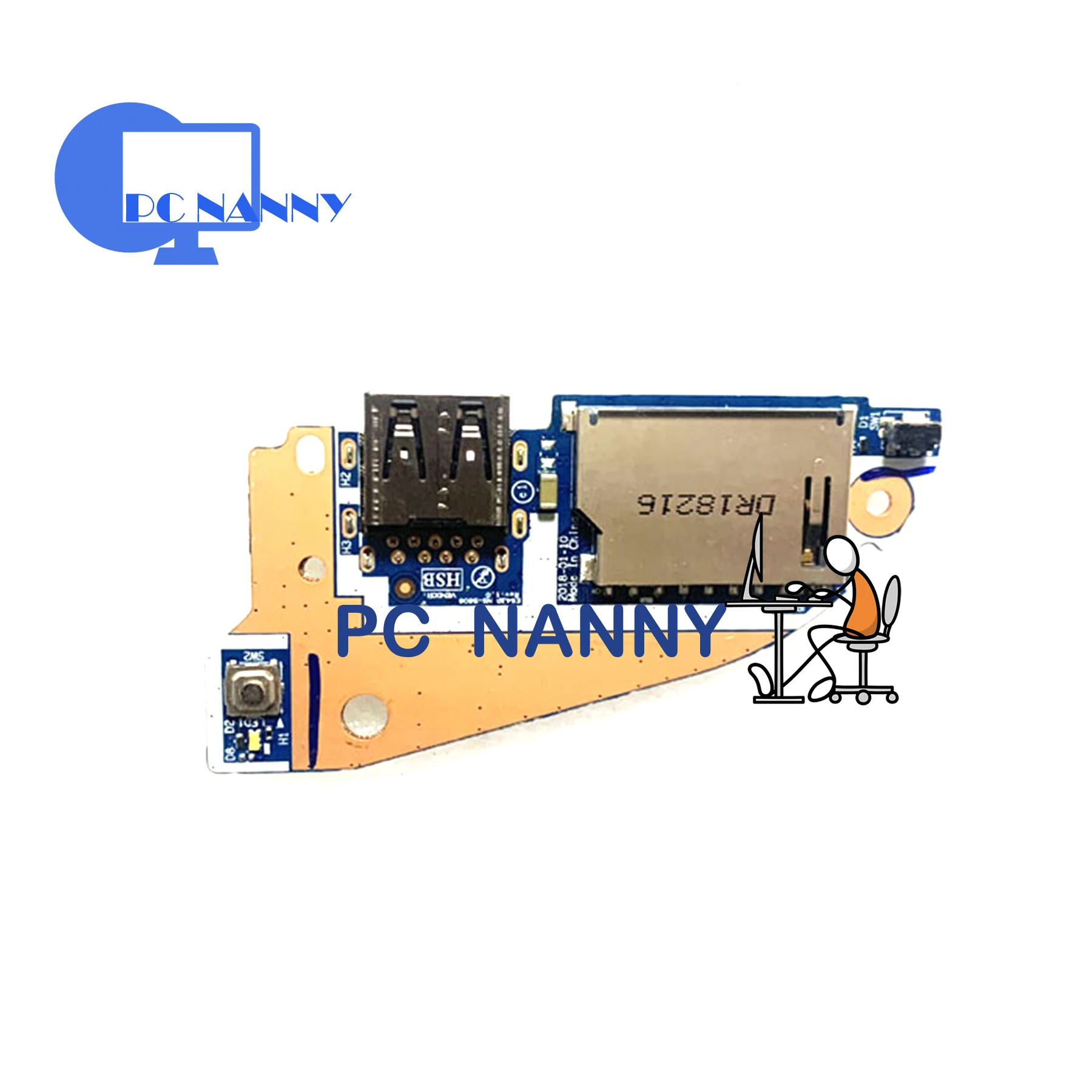 

PCNANNY для Lenovo 530S-14IKB 530S-14ARR USB плата SD карта памяти