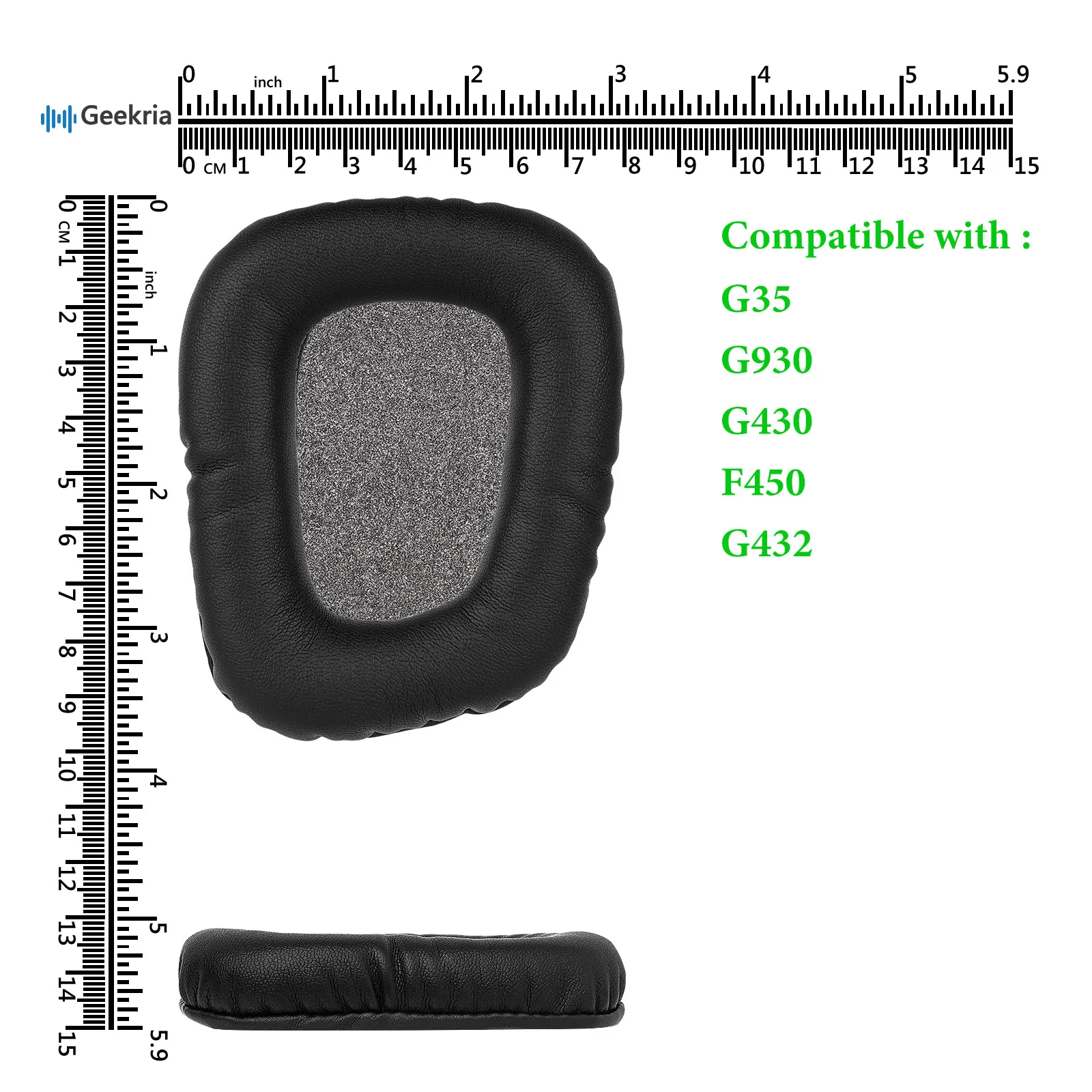 Сменные амбушюры Geekria QuickFit для наушников Logitech G35 G930 G430 F450