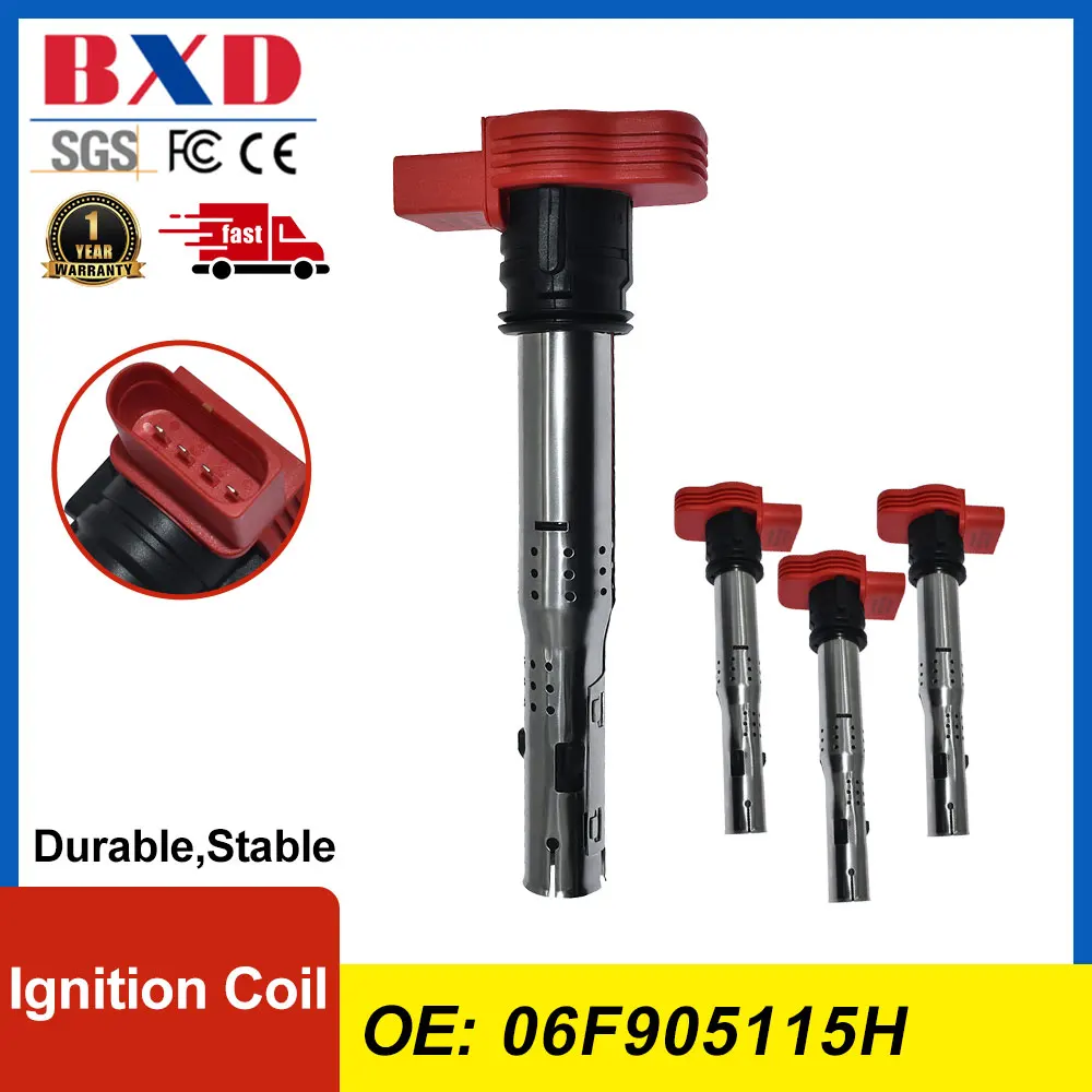 

1/4PCS Ignition Coil 06F905115H For Audi A4L A6L Q3, Volkswagen Golf Magotan Sagitar Tiguan Passat, Skoda Superb Octavia