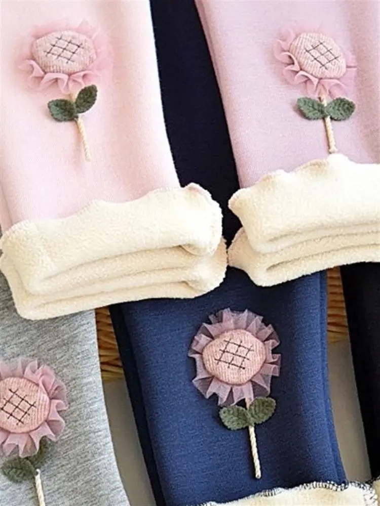 Утолщенные зимние новые брюки. Детские брюки с бархатными хлопковыми леггинсами