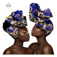 african print ankara head wrap tie scarf 2 pieces high quality hair accessories gele ipele african bazin rich headwear sp044