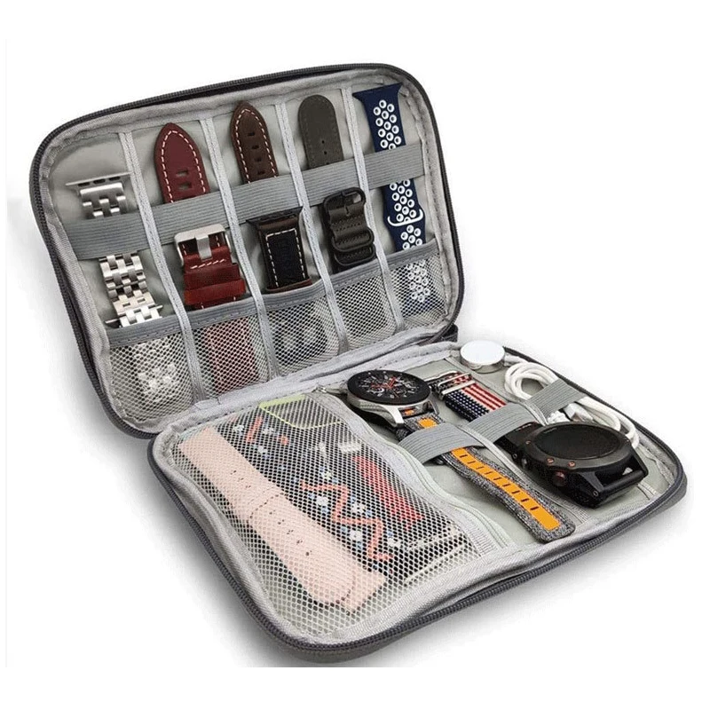 

watchband box for Apple Watch strap case data cable Travel smart watch Wriststrap storage bag Box watches organizer