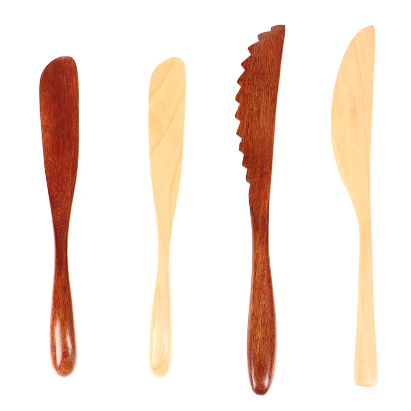 

Wooden Marmalade Knife Mask Butter Knife Cheese Dessert Jam Tabeware Dinner Breakfast Toast Bread Thick Handle Knife Kichen Tool
