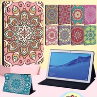 mandala pattern tablet cover case for huawei mediapad t5 10 10 1t3 8 0m5 10 8lite 10 110 8t3 10 9 6 leather shell stylus