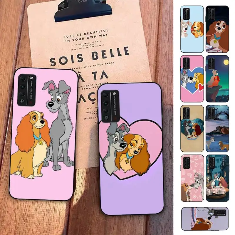 

Disney Lady and the Tramp Phone Case for Huawei Honor 10 i 8X C 5A 20 9 10 30 lite pro Voew 10 20 V30