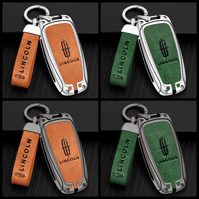 

Car Remote Key Case Cover For Lincoln MKC MKZ MKX MKT MKS Nautilus Navigator Aviator Car Key Case Cover Keychains Accessories
