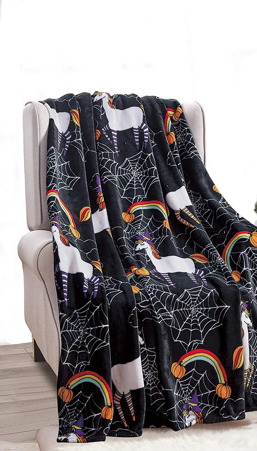 

Decor&More Microplush Throw Blanket - Rainbow Spider Horse