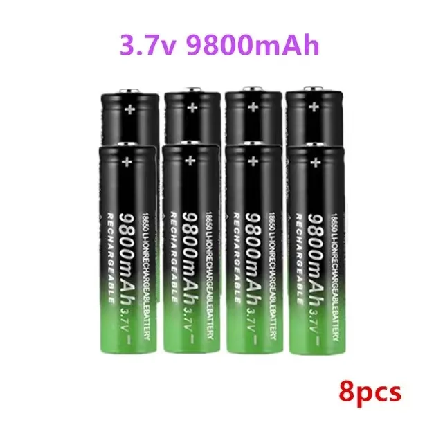 

superNew 18650 Battery High Quality 9800mAh 3.7V 18650 Li-ion batteries Rechargeable Battery For Flashlight Torch+ Free shipping