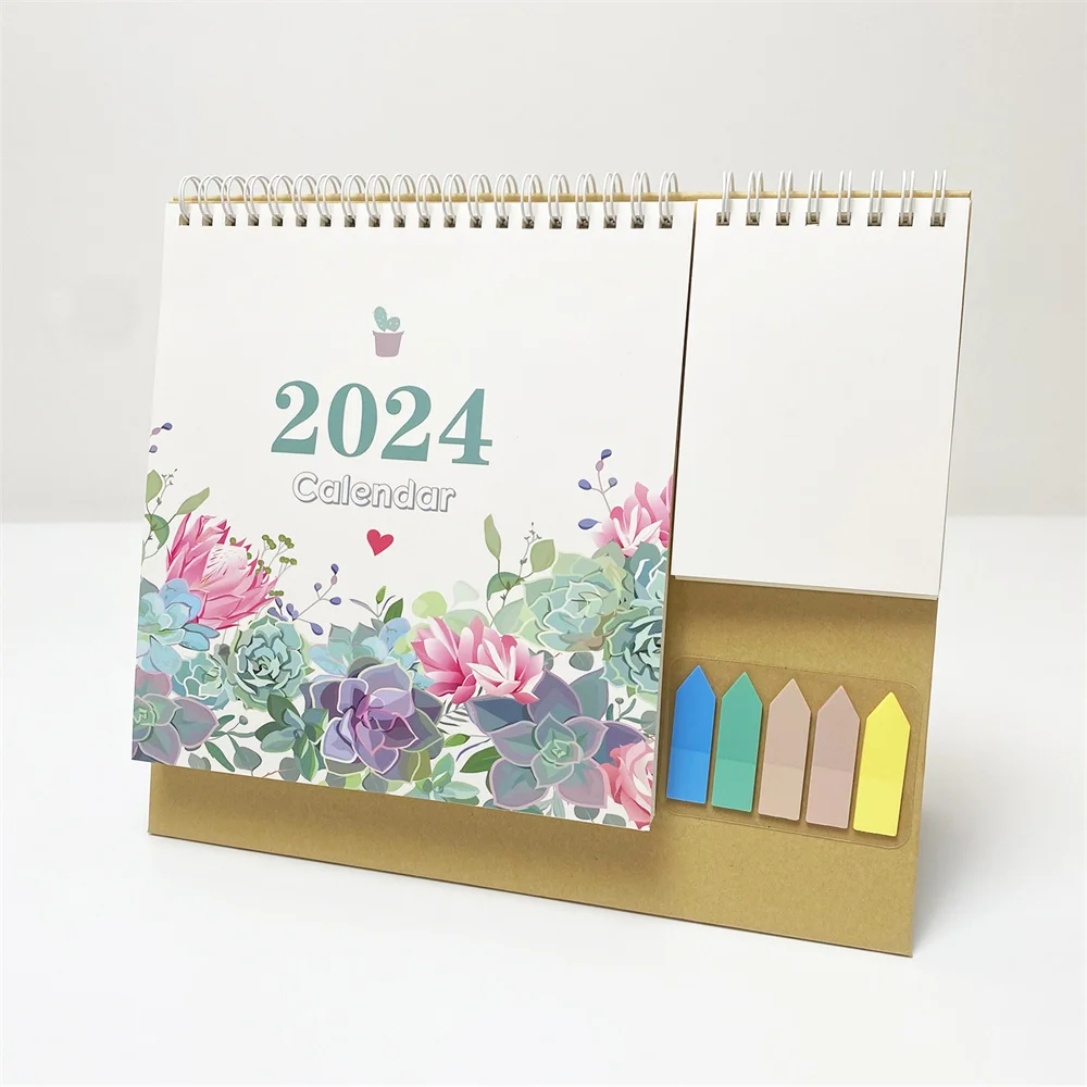 Настольный календарь 2024, маленький ежемесячный планировщик, стол, офисный календарь, настольный мини-календарь, настенный ежедневный декоративный