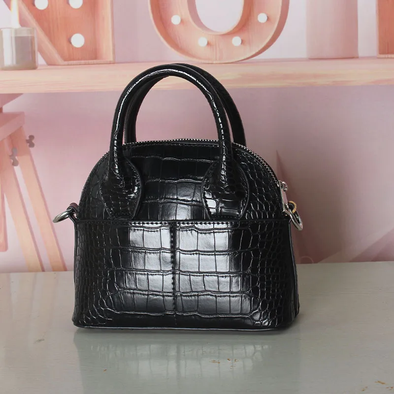 

Classical Alligator Shell Bags for Women 2022 New Style Luxury Brand High Quality All Match Split Leather Single Shoulder Bags