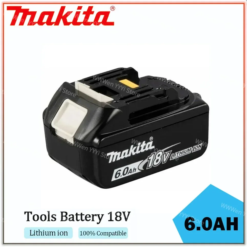 

Makita 100% original 18V Makita 6000mAh lithium-ion rechargeable power tool 18V replacement battery BL1860 BL1830 BL1850 BL1860B
