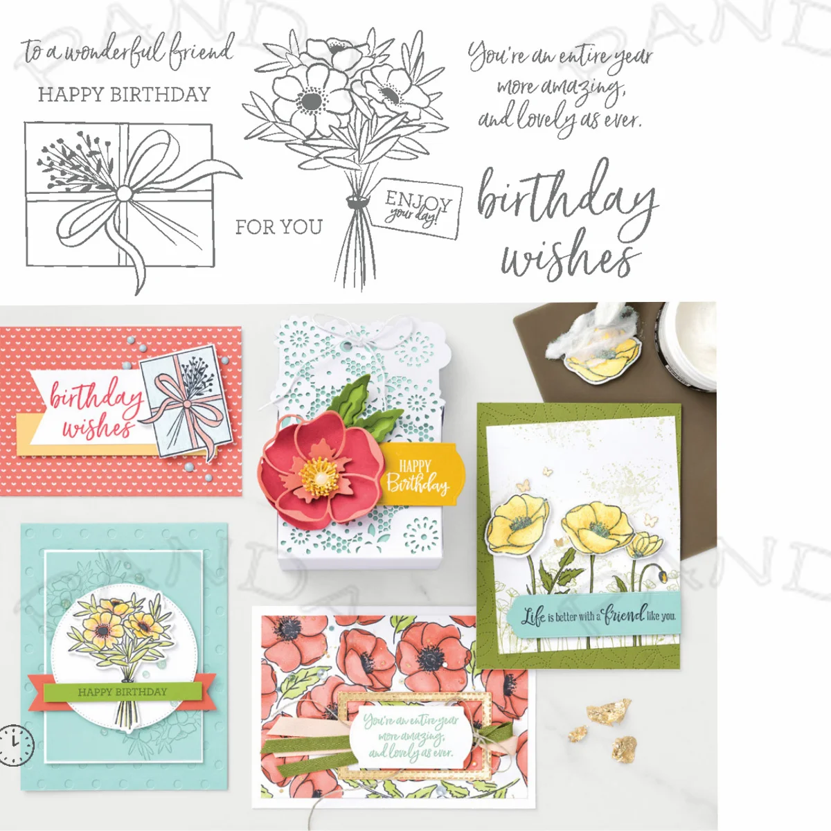 

Amazing Bouquet Metal Cutting Dies Clear Stamps Scrapbooking New Make Photo Album Card DIY Paper Embossing Craft Supplies 2022