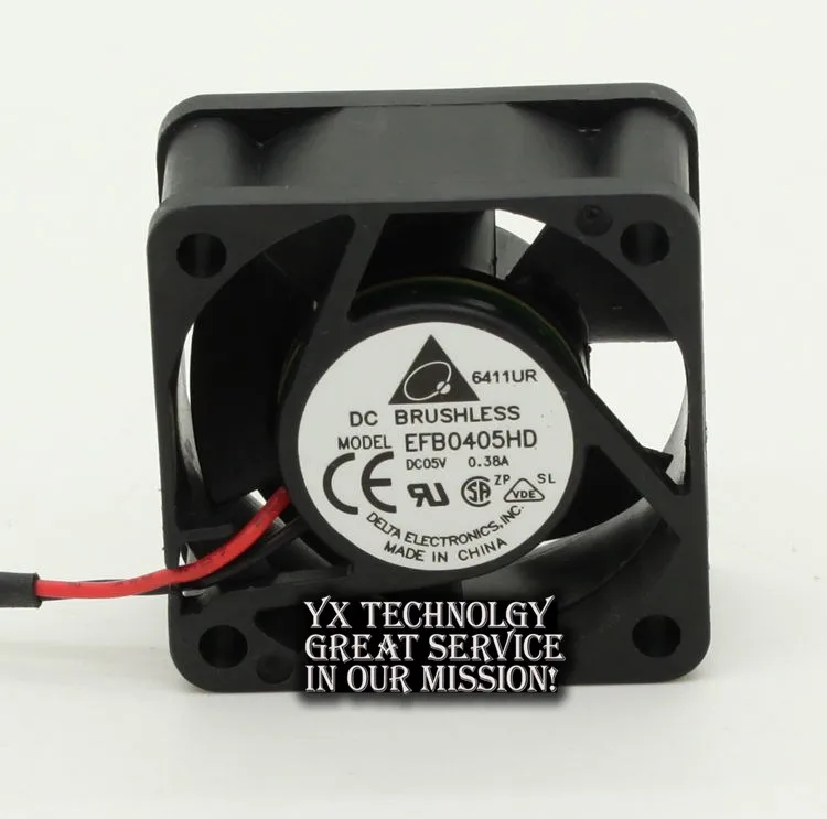 Новый и тайваньский EFB0405HD 4020 40 мм 5 в 0.38A серверный охлаждающий вентилятор для Delta 40*40*20 мм