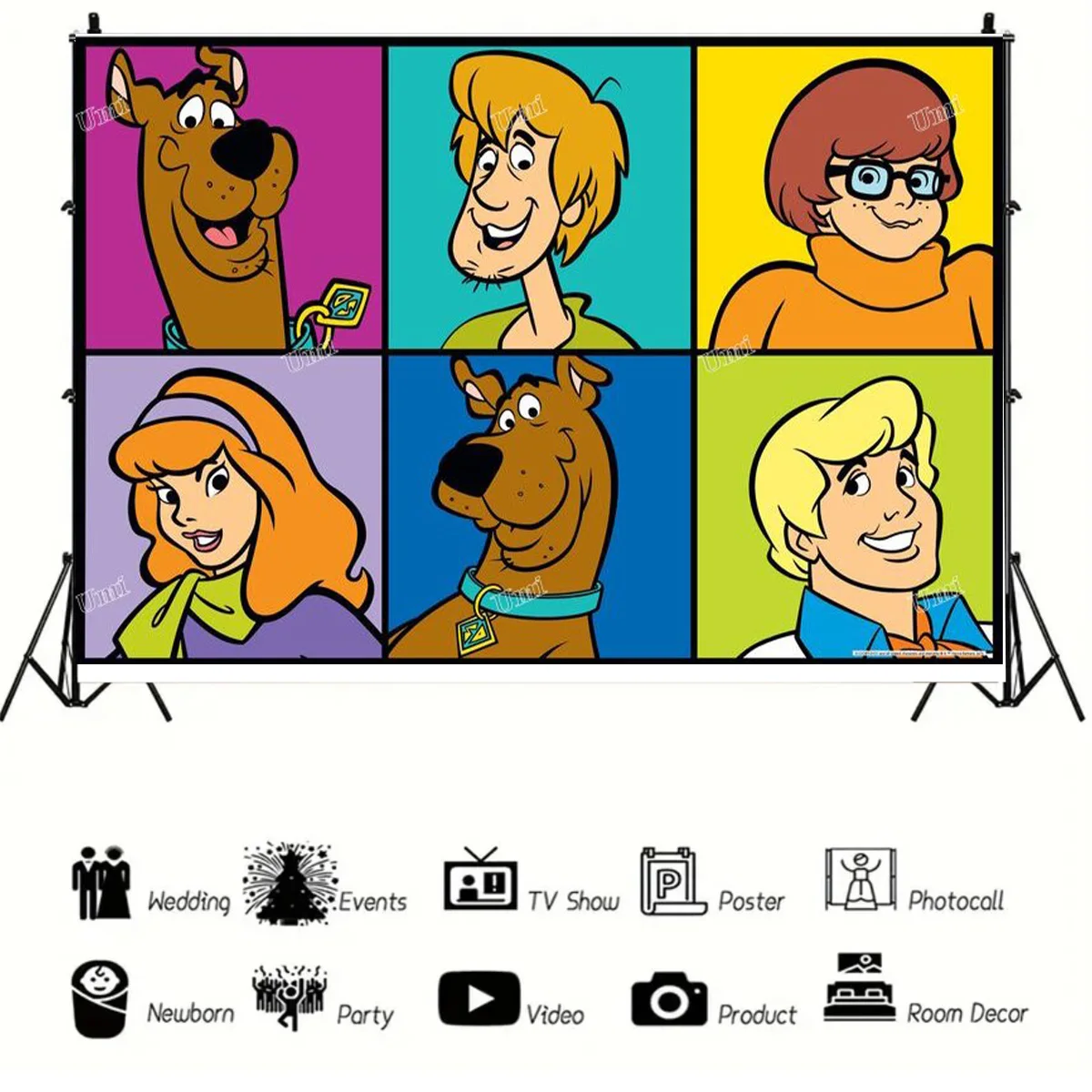 Мультфильм Ssc &amp oobY тематический фон собака дети любимые принадлежности для дня