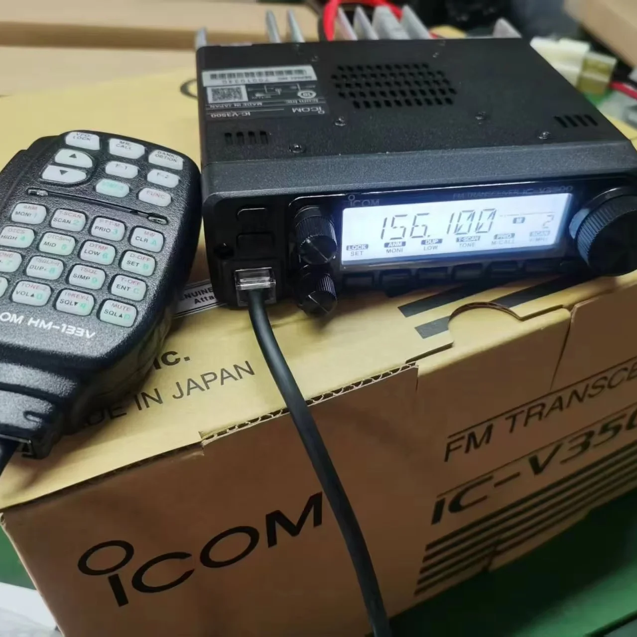 Фото Радиостанция IC-V3500 2M VHF для автомобилей и морского транспорта, 65 Вт, 207 каналов, FM-трансивер, рация №2