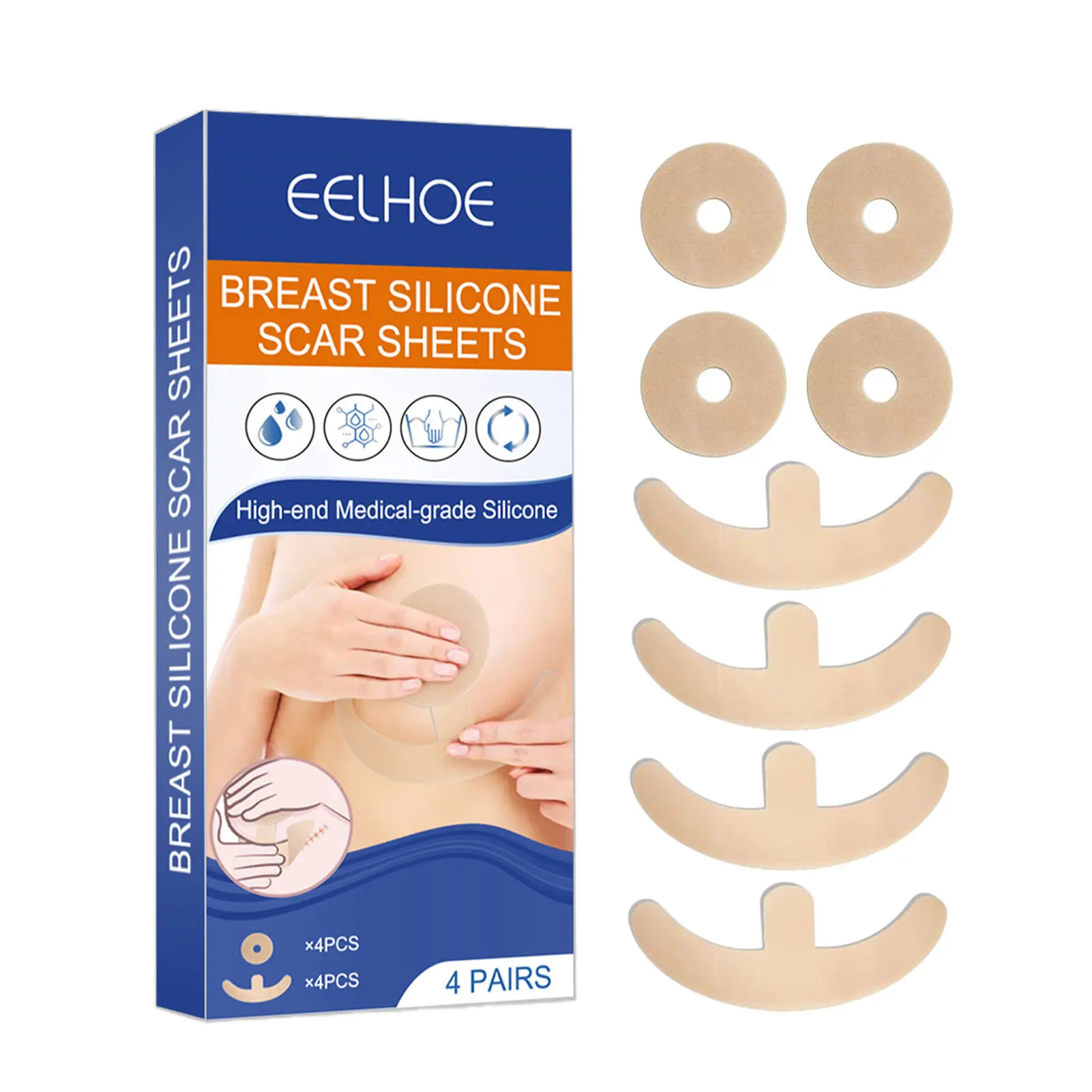 

Silicone Strips Patch Scar Away Tape Silicone Scar Removal Patch Scar Removal Therapy Sheet Skin Repair Sheet For Skin Care