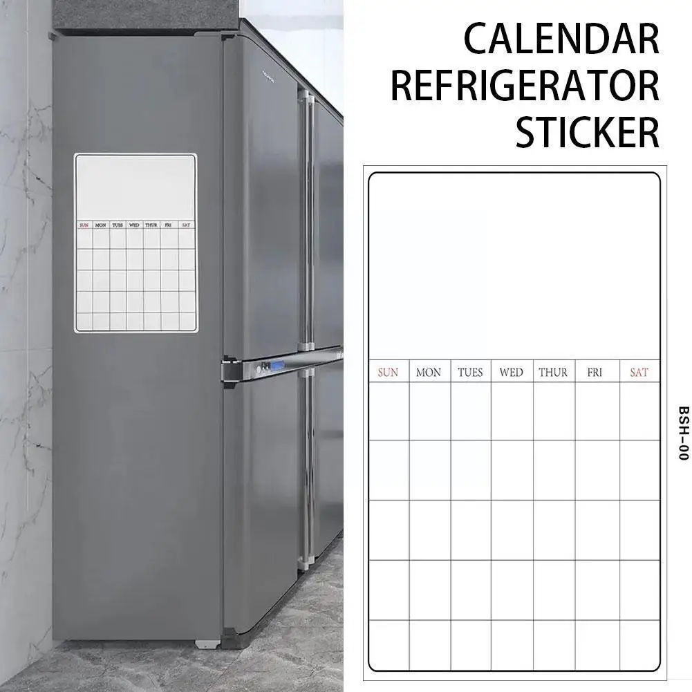 

Magnetic Clear Acrylic Calendar Board Reusable Time Schedule Easy To Erase Fridge Board With 3 Pens For Home Office School A2Y2