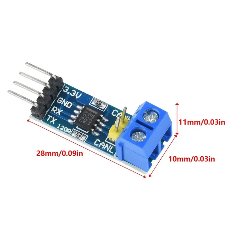 Плата CAN-сети Y43A-SN65HVD230 VP230, модуль для оценки и разработки трансивера CAN-сети для контроллера Arduino, 3-6В постоянного тока (art.: 3920d91c0a574) - 3920d91c0a574