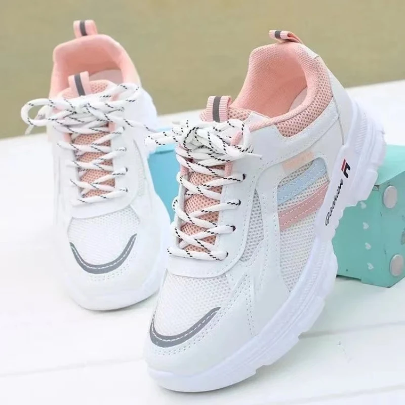 Mesh Surface Ventilation Spring and Autumn New Shoes Sneakers Running Shoes Off White Shoes Tenis De Mujer  White Sneakers Women