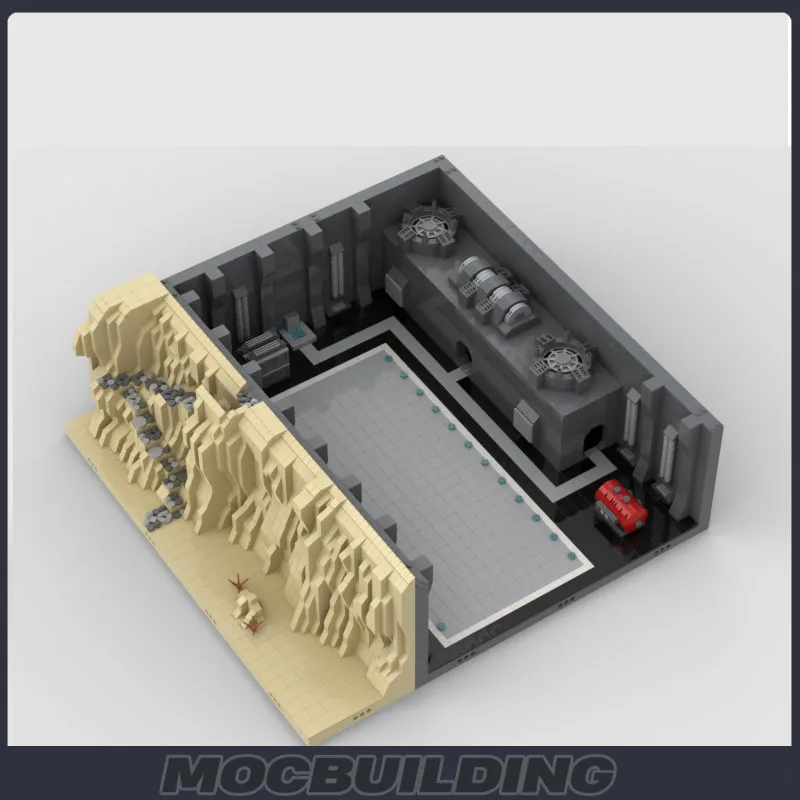 UCS MOC космический фильм секретная база строительные блоки военная защита подвал