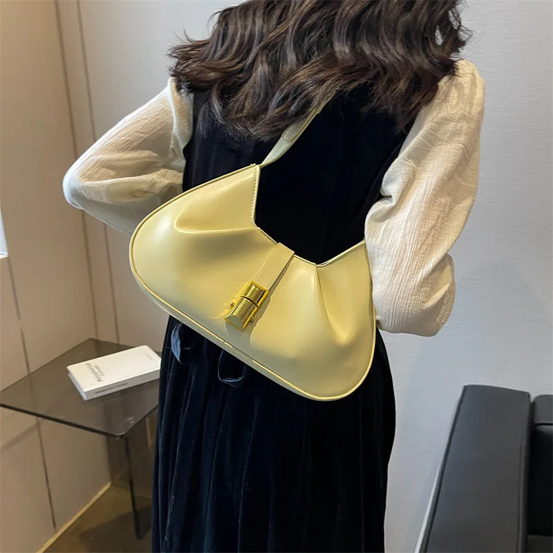 

Popular French Niche High-Grade Underarm Bag Female 2023 New Fashion Design Simple Casual Pu Leather Shoulder Bag For Women