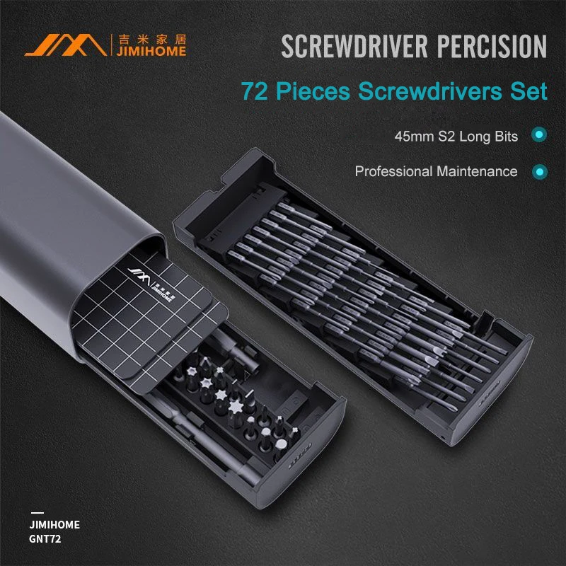 

Youpin JIMI GNT-72 S2 Magnetic Precision Screwdrivers Set Dual Layer Press Multi-purposed Household Repair Screw Driver DIY Tool