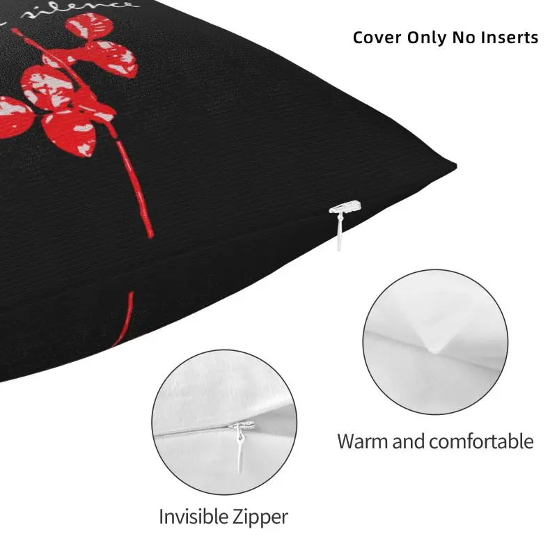 Электронная подушка в стиле рок Depeche модная декоративная квадратная 40x40 см