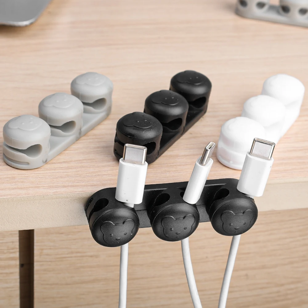 Самоклеящийся держатель шнура зажимы для кабеля настольные органайзеры