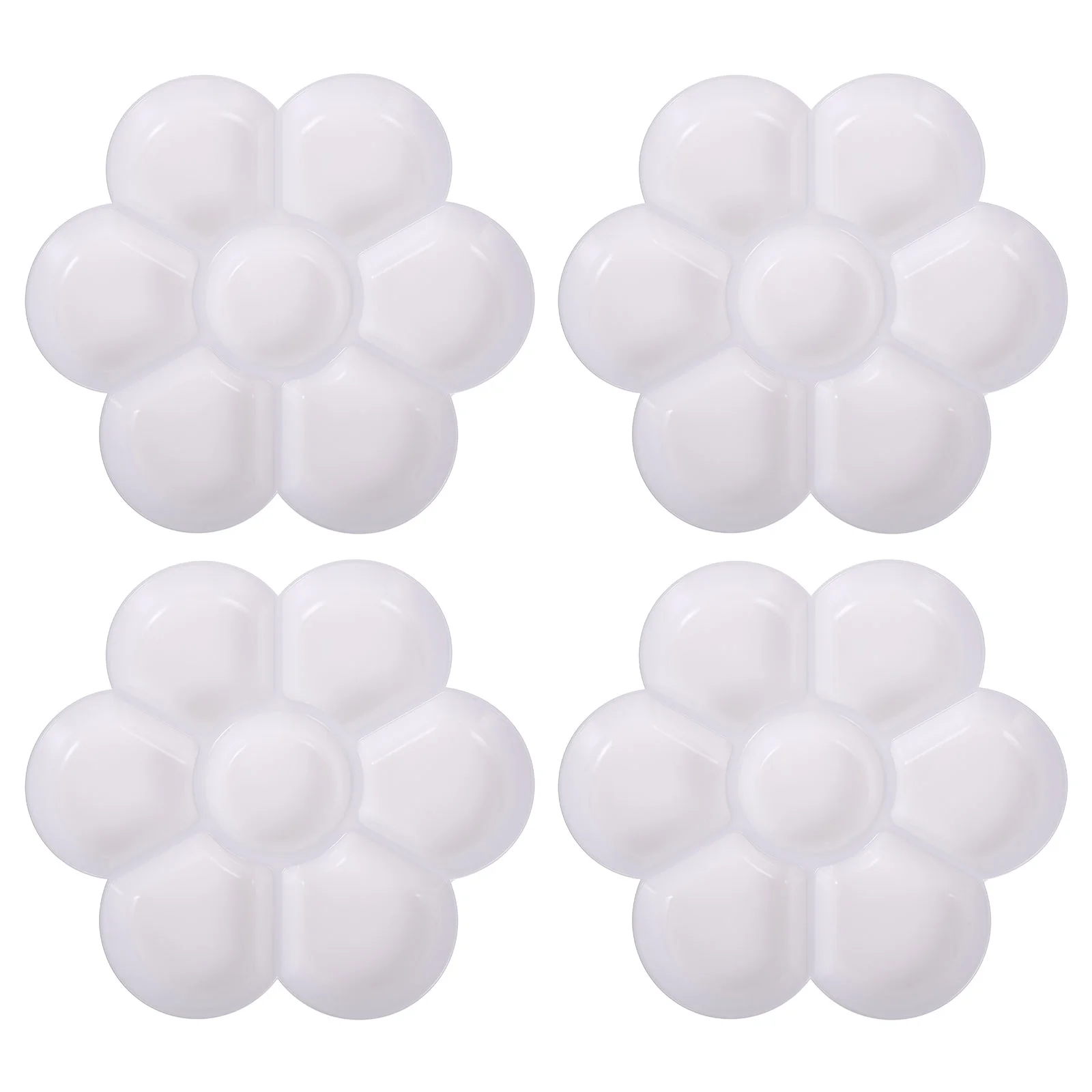 

4 шт., 7 цветов, палитра теней для век, поддоны для макияжа, акриловый поддон, круглый деревянный поддон для макияжа для детей