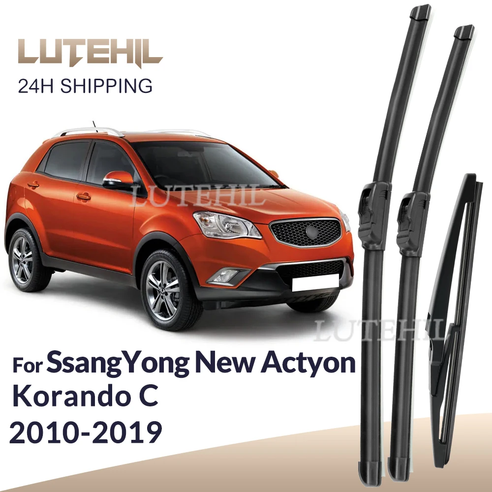 

Для SsangYong New Actyon Korando C 2010-2019 стеклоочиститель передние и задние щетки стеклоочистителя лобовое стекло щетки 24 "+ 16" + 14"