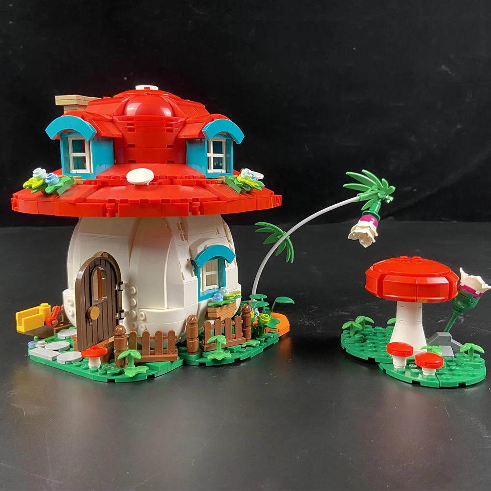 

MOC Mushroom House Elfs House Building Block for Adventure Islands Forest Magic Fairyed Cottage Building Model Brick Kids Toys