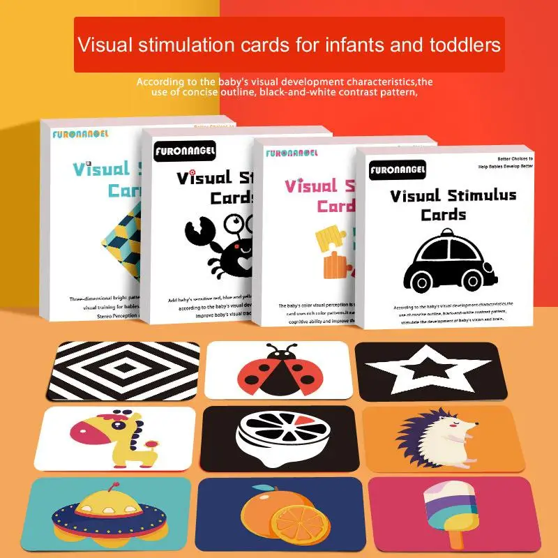 

Visual Stimulation Card Newborn Infant Children'S Early Education Cognitive Puzzle Toys 0 To 3 Years Old Baby Kid